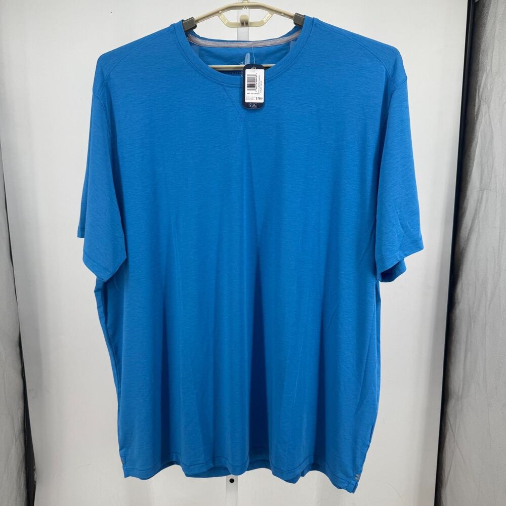 Johnnie-O The Course Performance T-Shirt Mens 2XL Victory Blue Crew Neck Tee NWT